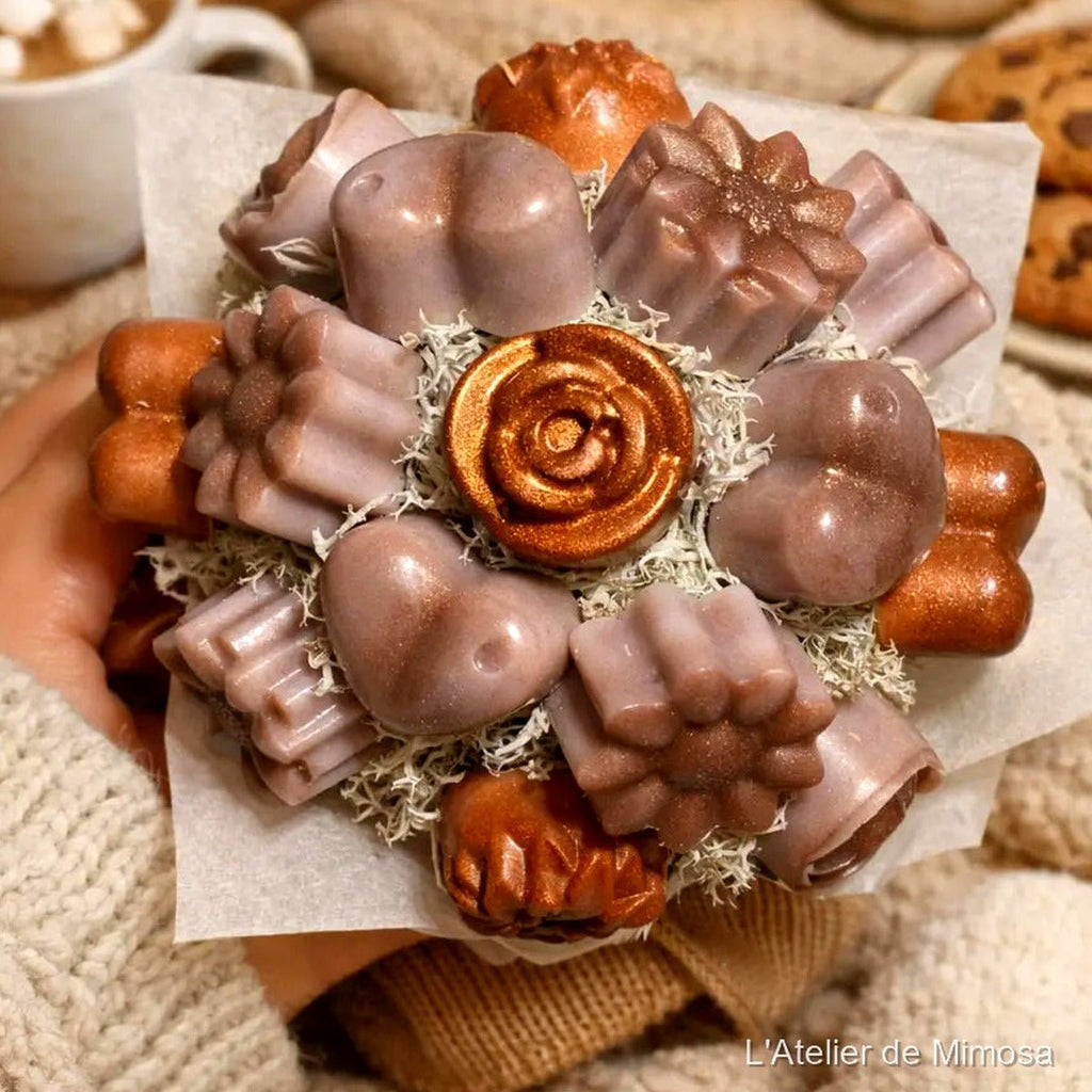 Mini bouquet fondants parfumés cocooning doux et chaleureux L'Atelier de Mimosa