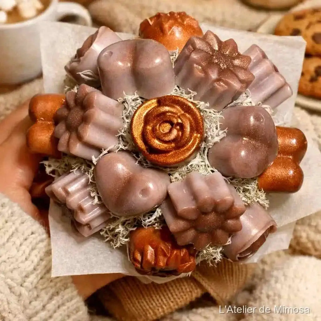 Mini bouquet fondants parfumés cocooning, senteur douce artisanale