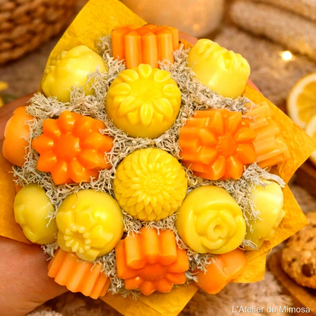 Mini bouquet fondants parfumés agrumes fraîcheur artisanal L'Atelier de Mimosa