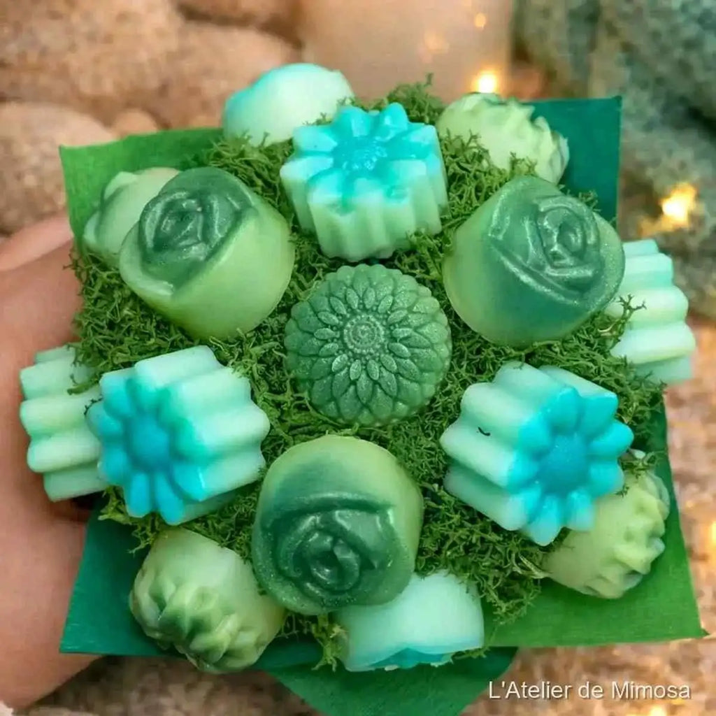 Mini bouquet fondants parfumés fraîcheur, senteur légère artisanale