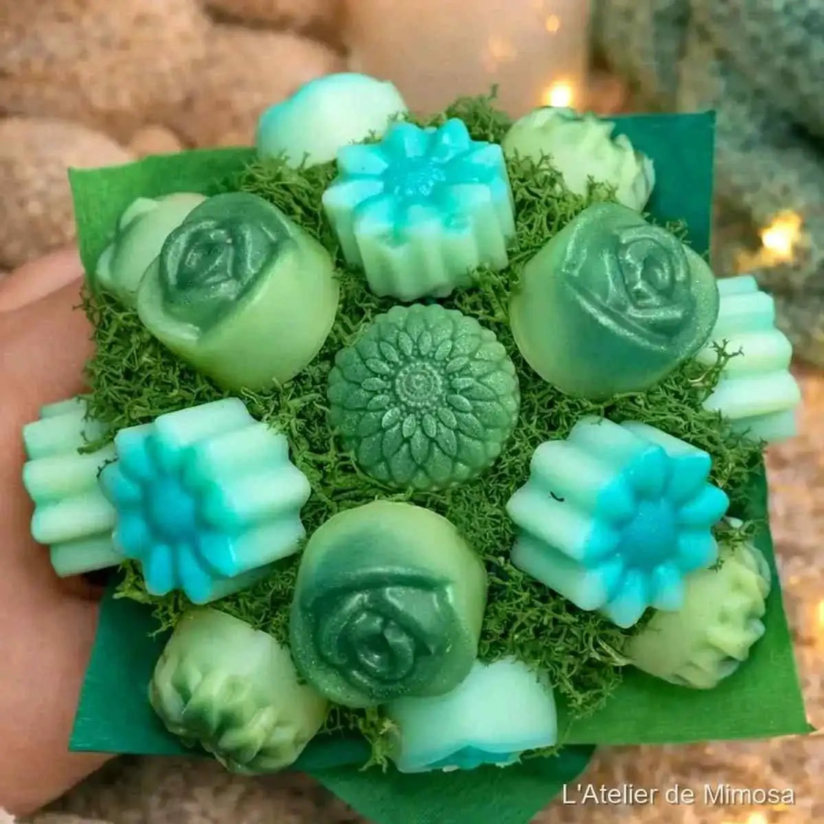 Mini bouquet fondants parfumés fraîcheur, senteur légère artisanale