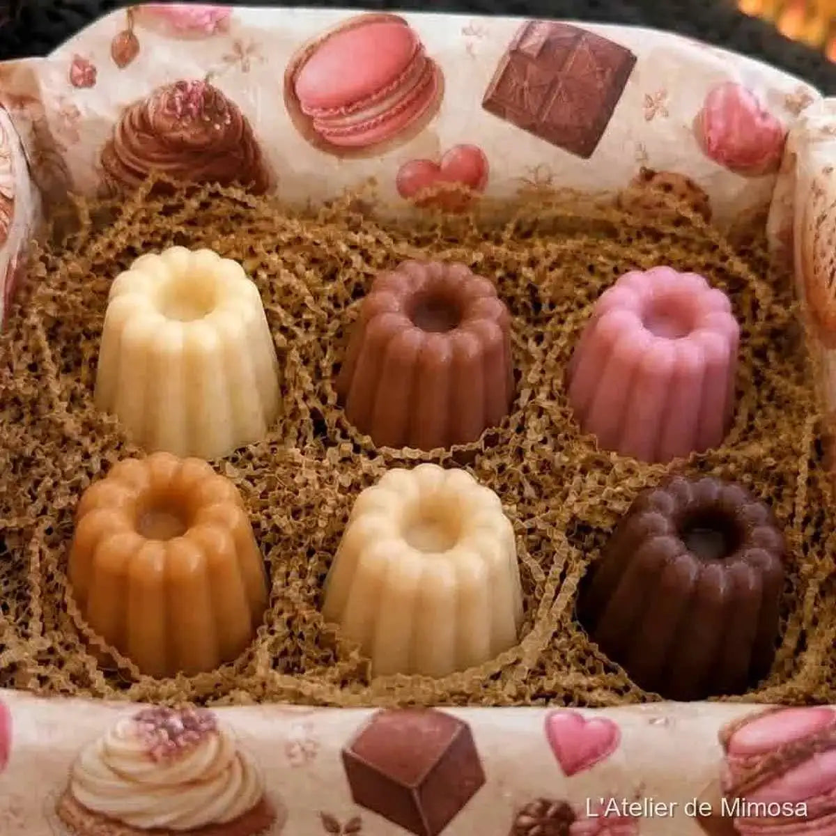 Coffret découverte Gourmandise, fondants parfumés artisanaux gourmands