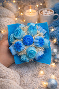 Mini Bouquet Fondants Parfumés Bleus – Modèle Mini Cocoon L'Atelier de Mimosa