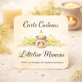 Carte cadeau fondants parfumés L'Atelier de Mimosa