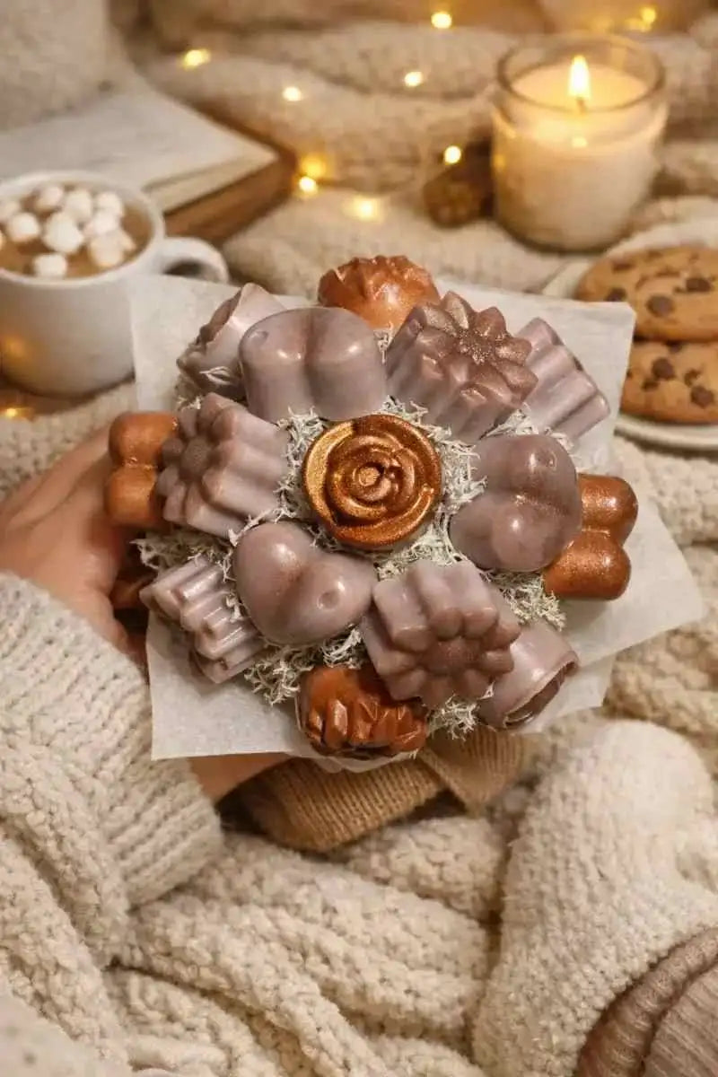 Mini bouquet fondants parfumés cocooning, senteur douce artisanale