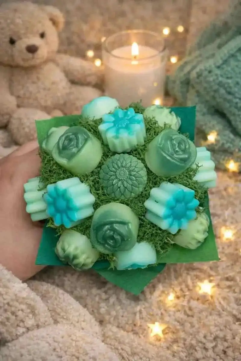 Mini bouquet fondants parfumés fraîcheur, senteur légère artisanale