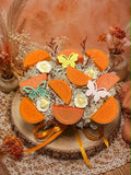 Bouquet fondants parfumés agrumes et papillons, fleurs et papillons décoratifs