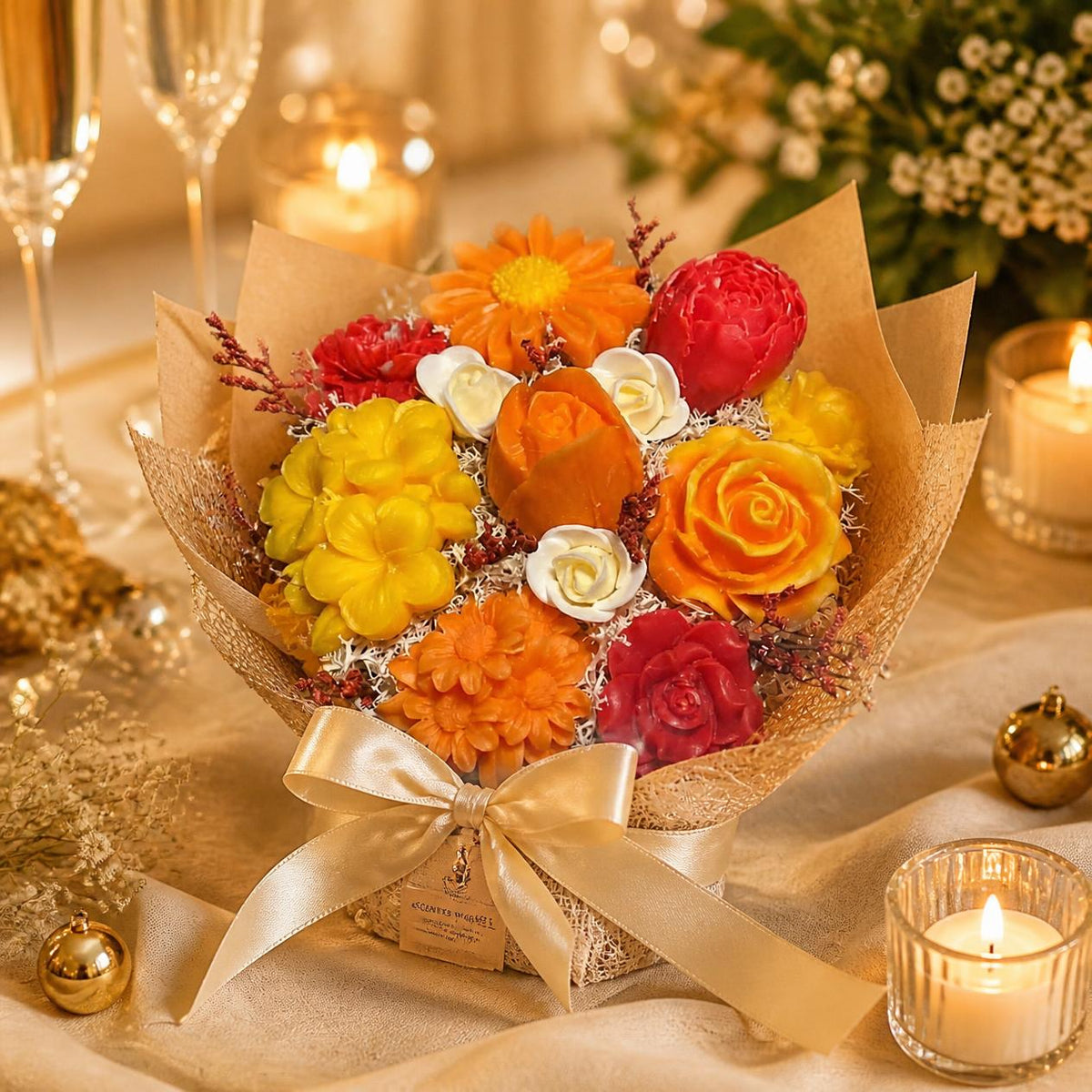 Bouquet Automne Doré de fondants en idée cadeau