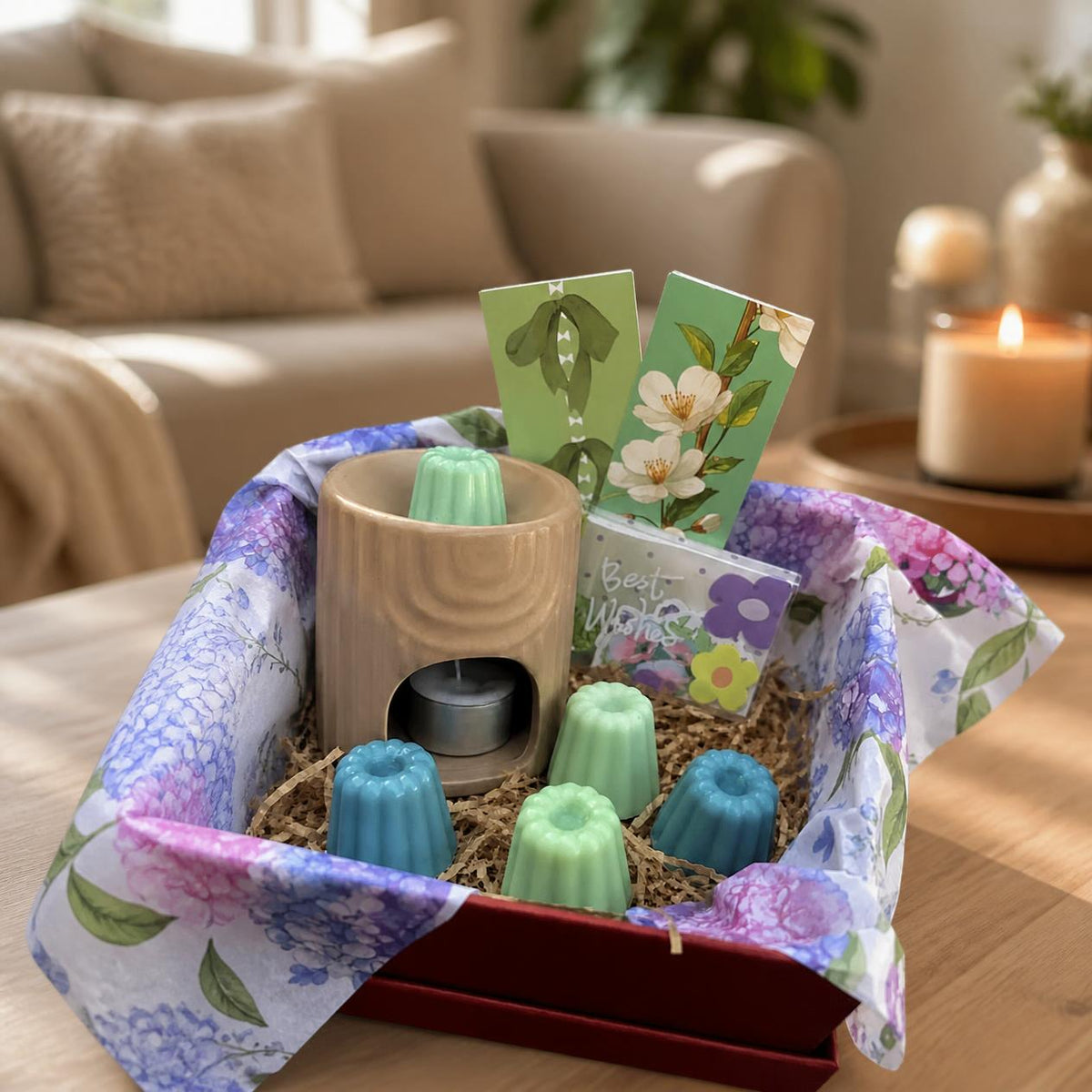La Box abonnement fondants dans un salon