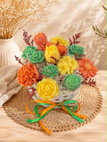 Bouquet fondants parfumés fleurs printanières, décoration artisanale