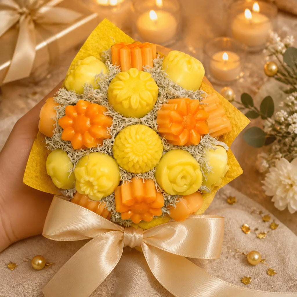 Mini bouquet de fondants Agrumes en idée cadeau