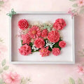 Cadre floral fondants parfumés, décoration murale artisanale